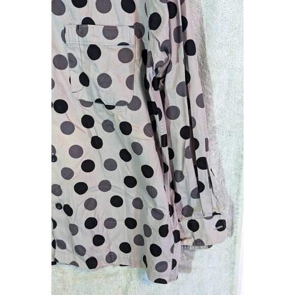 United Arrows Blue Label dots Shirt Men M hippie boho too dang cool! - Picture 2 of 11